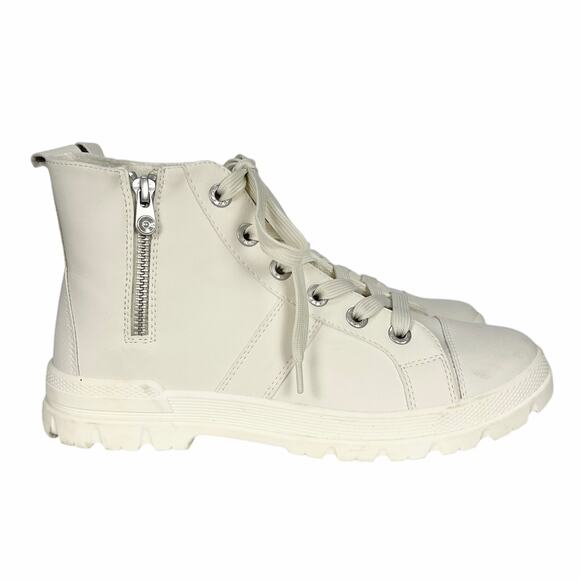 BLOWFISH MALIBU Women's FOREVER LUG Hightop Sneaker ZS-1163E Beige Size 9 - Picture 1 of 7